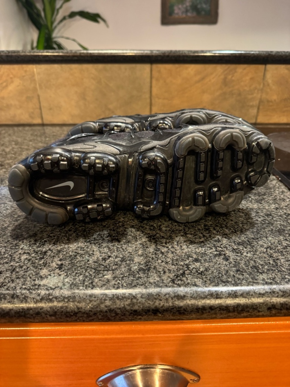 Nike Black VaporMax Plus All-Black Men's Sneakers - Picture 7 of 7